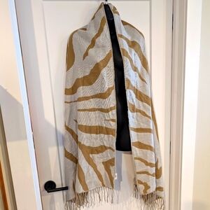 Cabi Zebra Print Scarf Beige